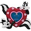 Looney Tunes Pepe Le Pew and Penelope Heart Picture Frame